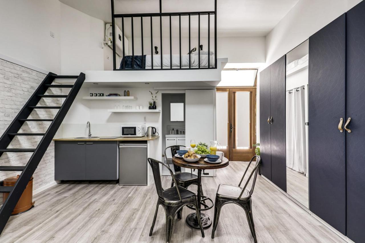 Modern French Studio In Paris Leilighet Eksteriør bilde